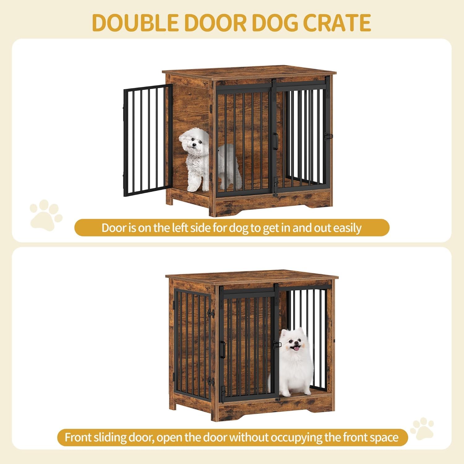 Hzuaneri acceso-doble-puertas ofrece acceso cómodo para la mascota.