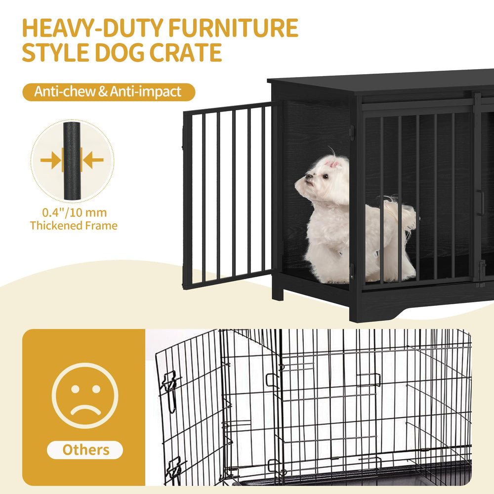 Hzuaneri caja-perro-anti-escape estructura segura y resistente