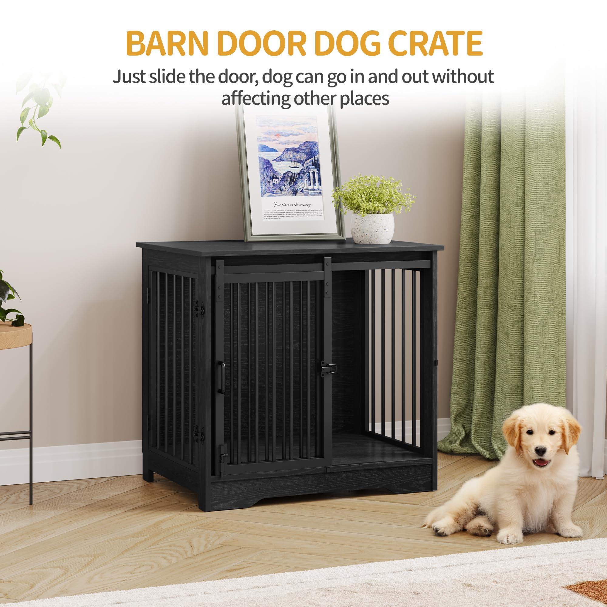 Hzuaneri caja-perro-estilo-rustico-moderno: complemento decorativo con función para mascota.