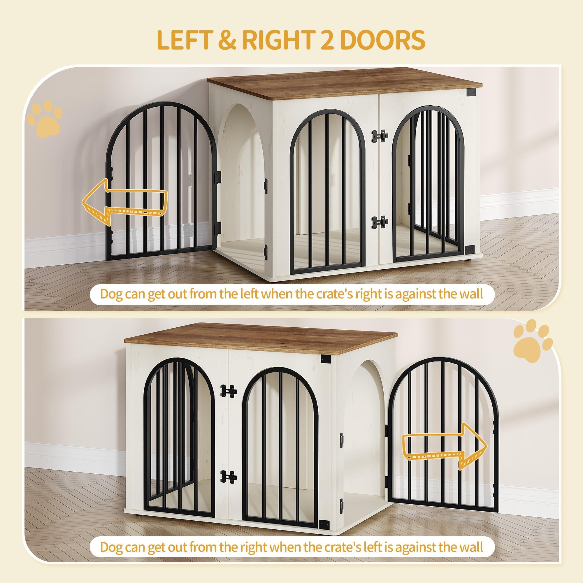 Hzuaneri caja perro madera 31-5 pulgadas derecha sala: mueble decorativo y práctico.