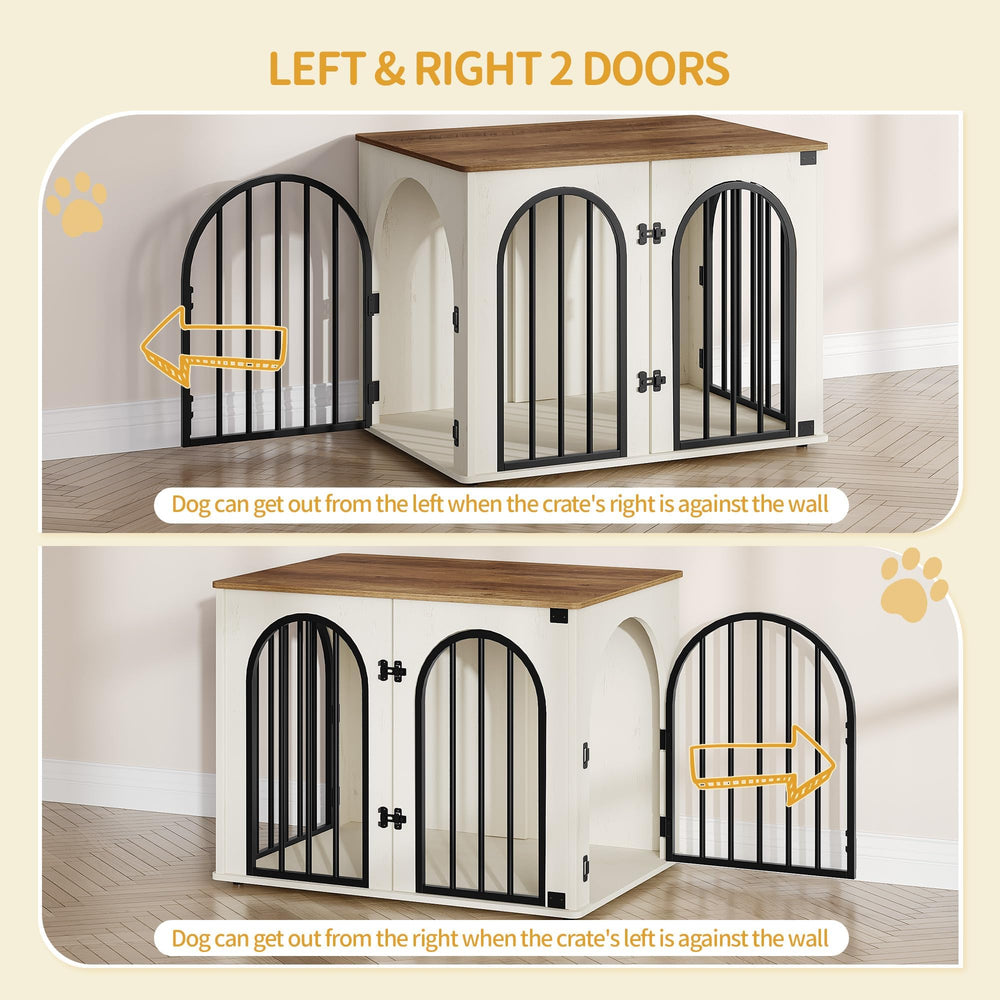 Hzuaneri caja perro madera 31-5 pulgadas derecha sala: mueble decorativo y práctico.