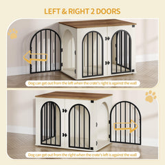 Hzuaneri caja perro madera 31-5 pulgadas derecha sala: mueble decorativo y práctico.