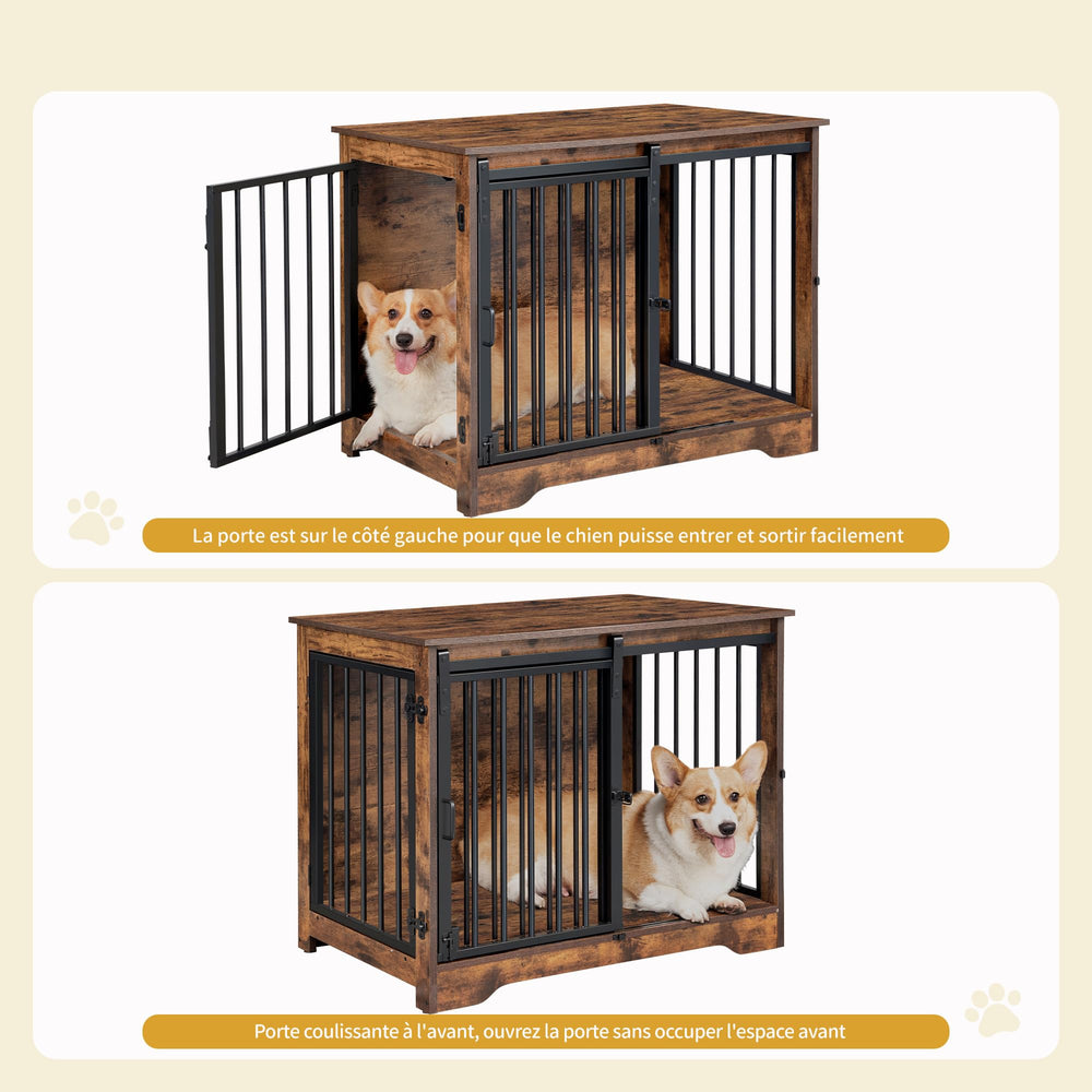 Jaula para perros Hzuaneri anti-roer y anti-escape para tranquilidad.