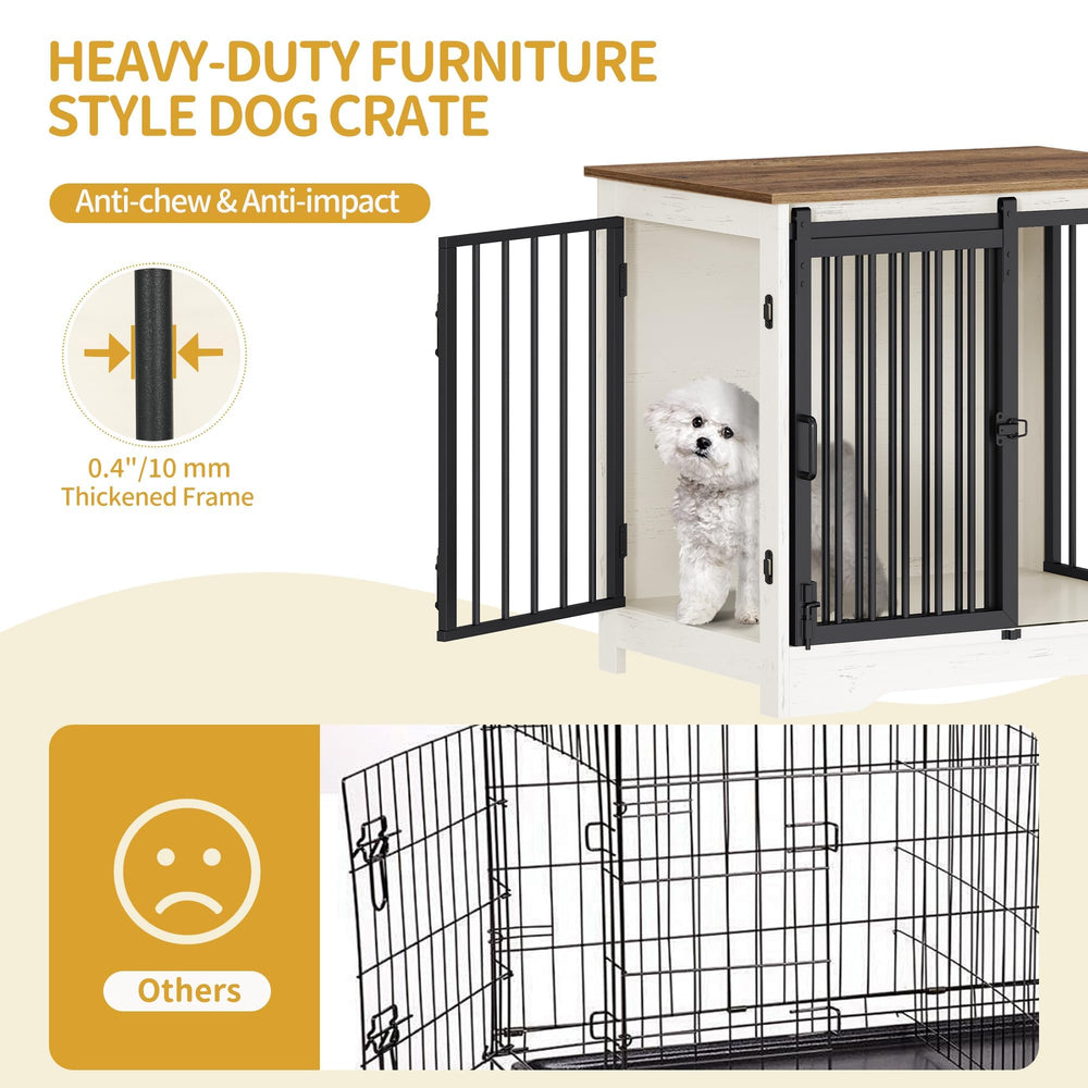 Hzuaneri jaula-perro-dos-usos-mueble-lateral: funciona como mesa de centro.
