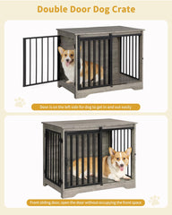 Jaula-Hzuaneri con doble puerta para acceso cómodo de tu mascota.