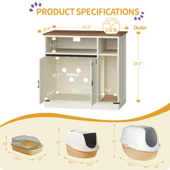 Hzuaneri mueble con almacenamiento superior, ideal para comida y accesorios.