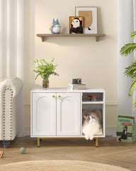 Hzuaneri mueble con almacenamiento, organización para mascotas