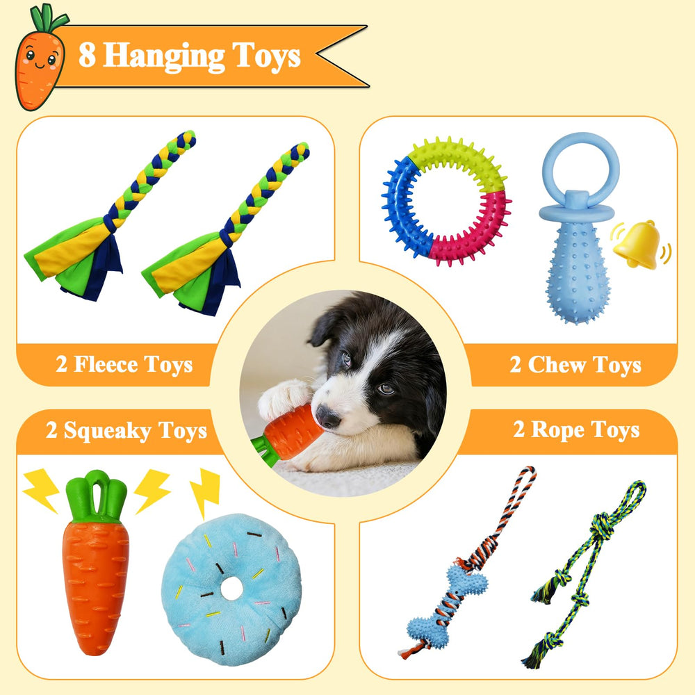 IAIGOGO Puppy Play Gym centro de actividad para cachorros y energía diaria.