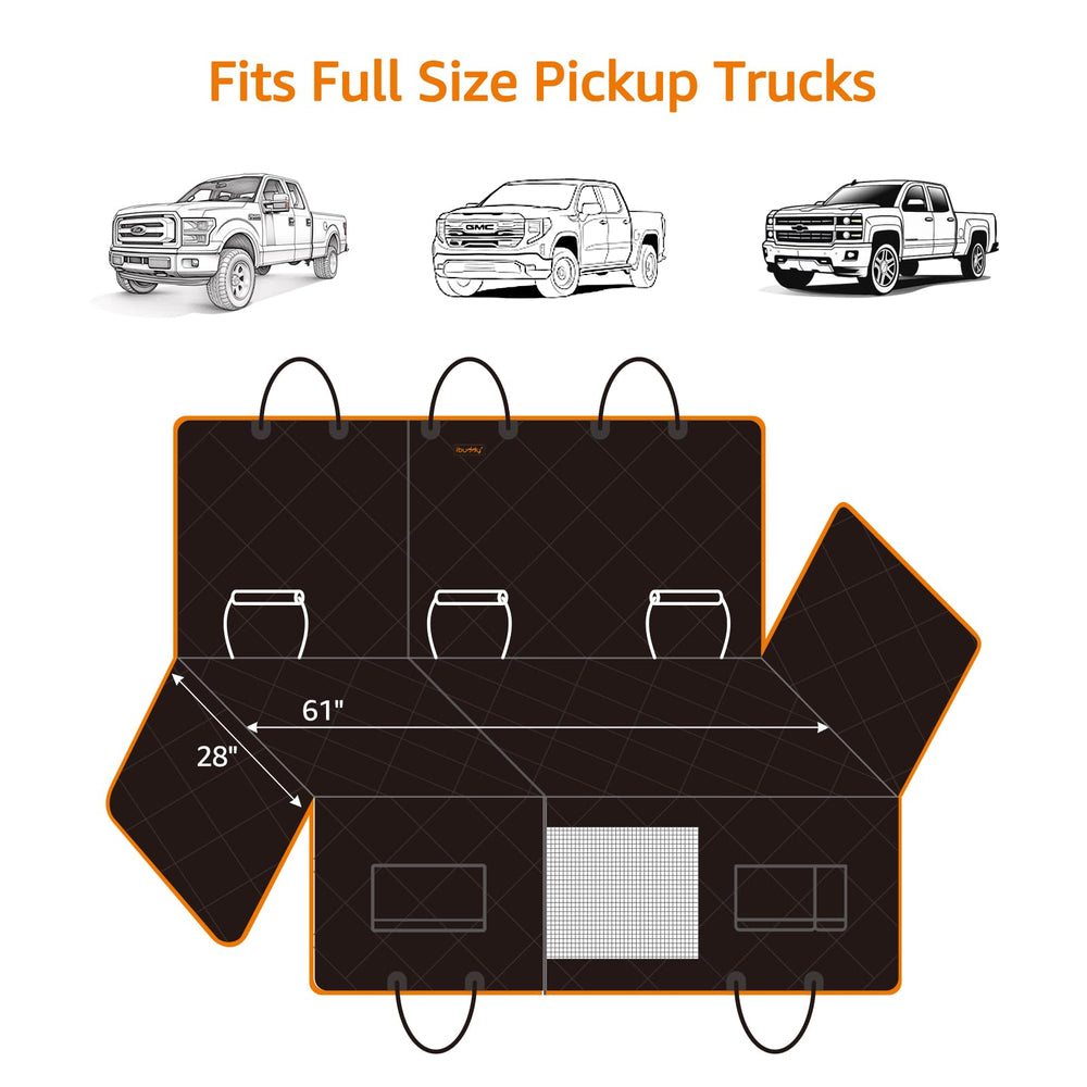 Ajuste universal en camiones populares como Silverado, F-150, Ram y GMC