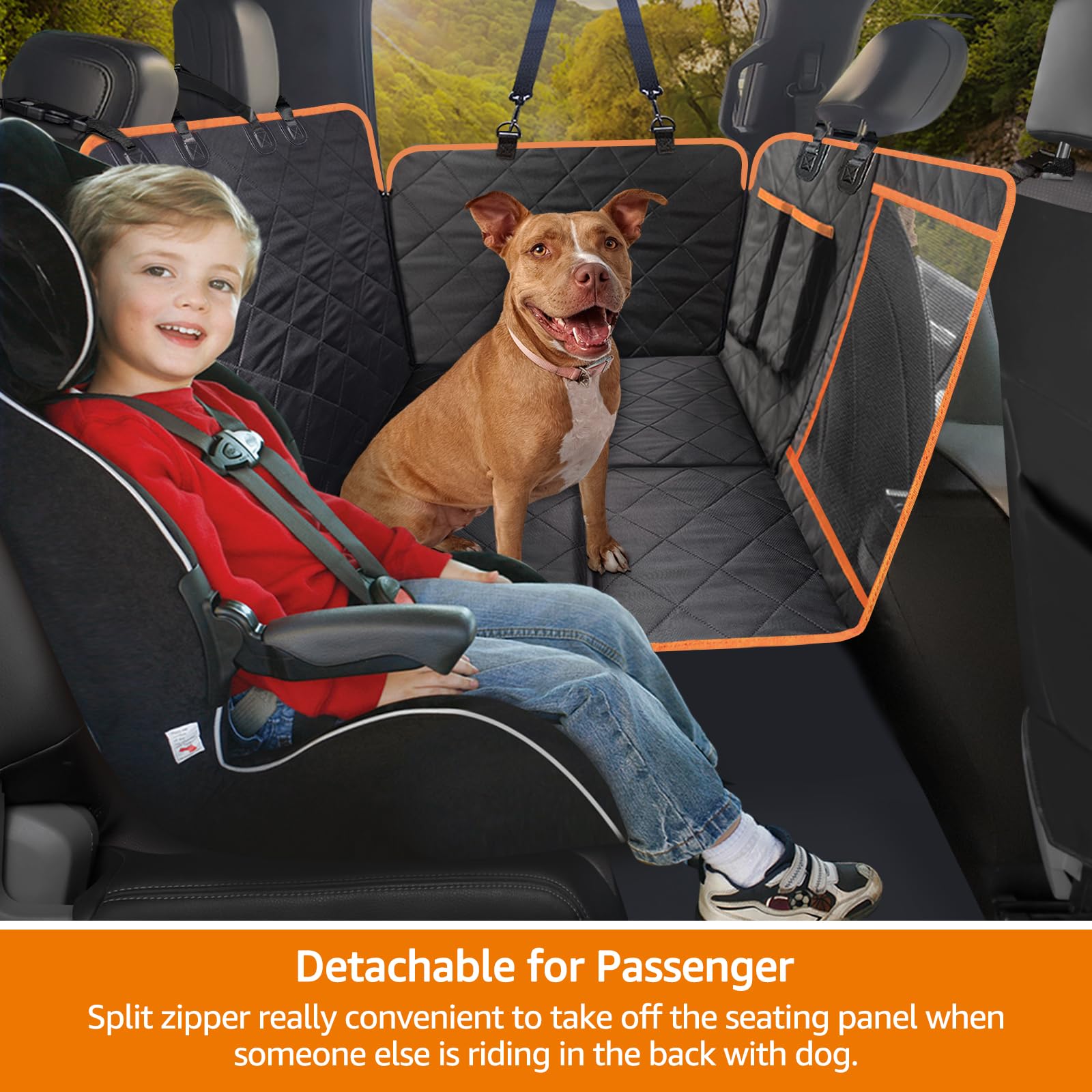 Material sin olor, seguro para perros y niños en el coche