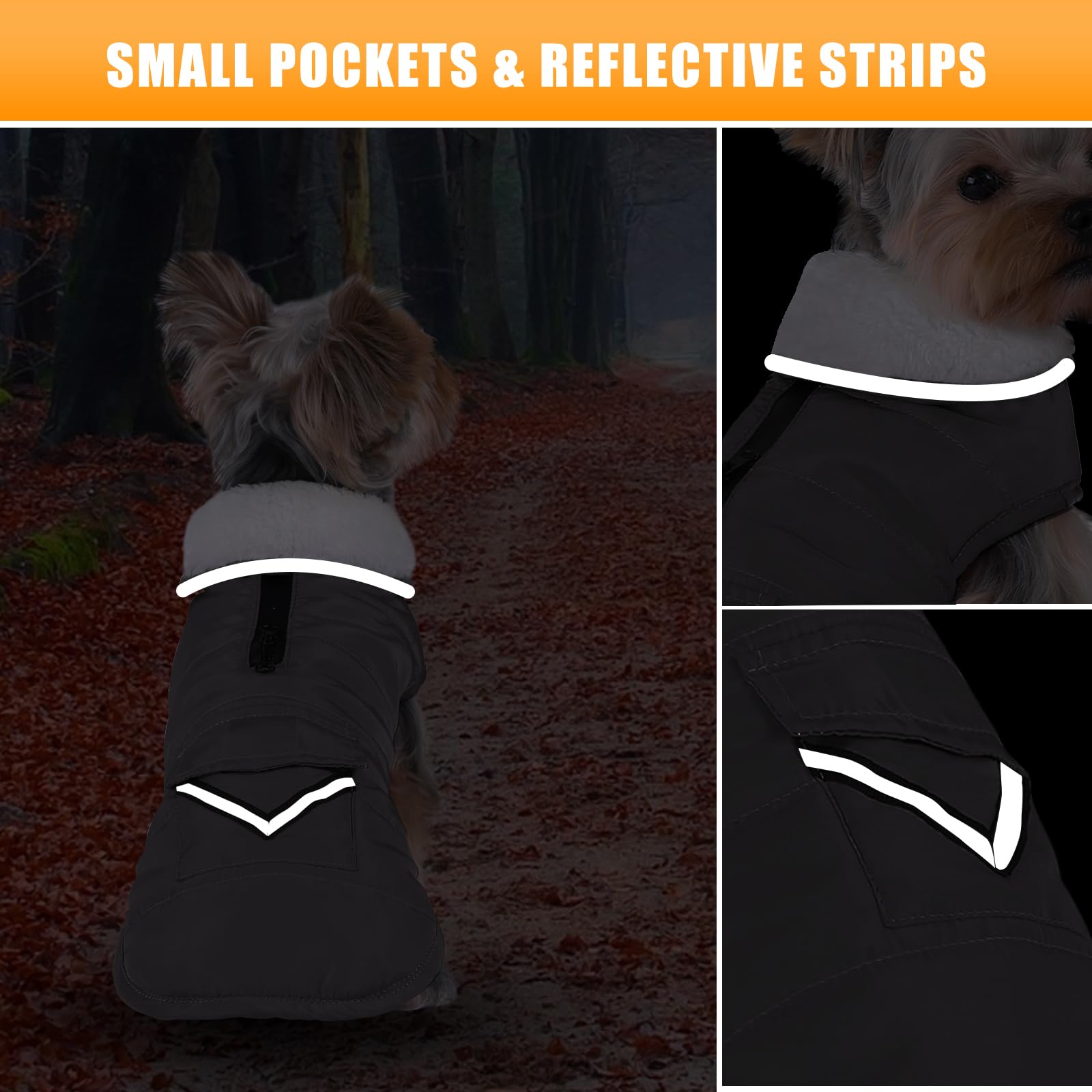 iBuddy rayas reflectantes traseras, mayor visibilidad durante paseos nocturnos.