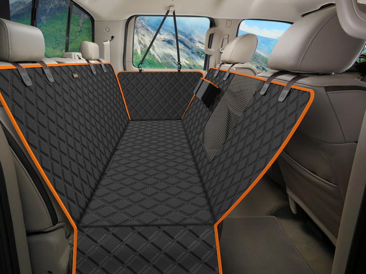 iBuddy XXL: cobertura de asiento con malla para mejor ventilación y visibilidad del perro.