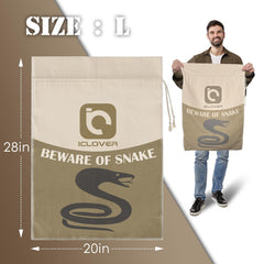 La IC ICLOVER bolsa serpiente 20x28 ofrece ajuste cómodo para traslado.