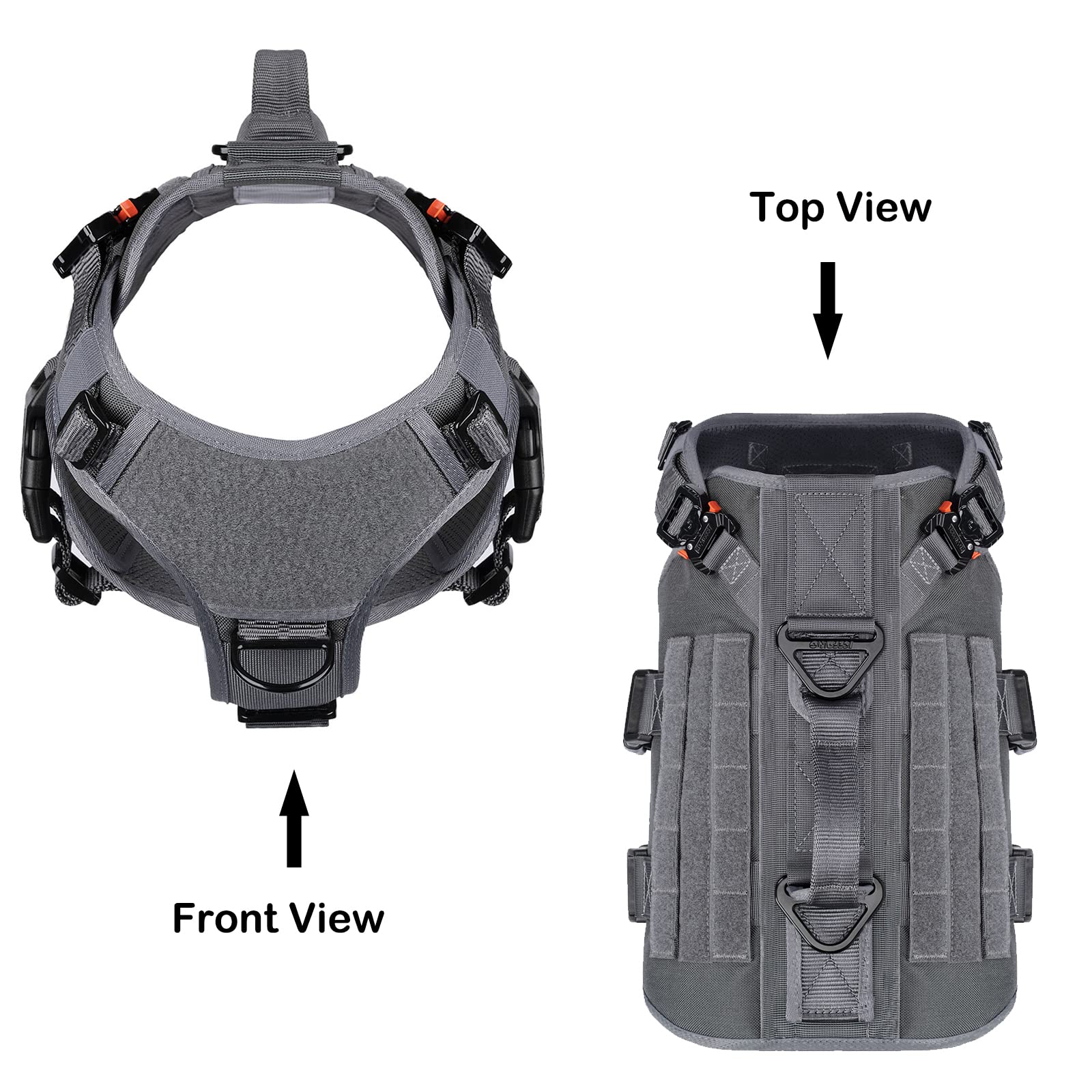 Cobertura de cuerpo 3/4 del arnés ICEFANG GN3 para mayor protección.