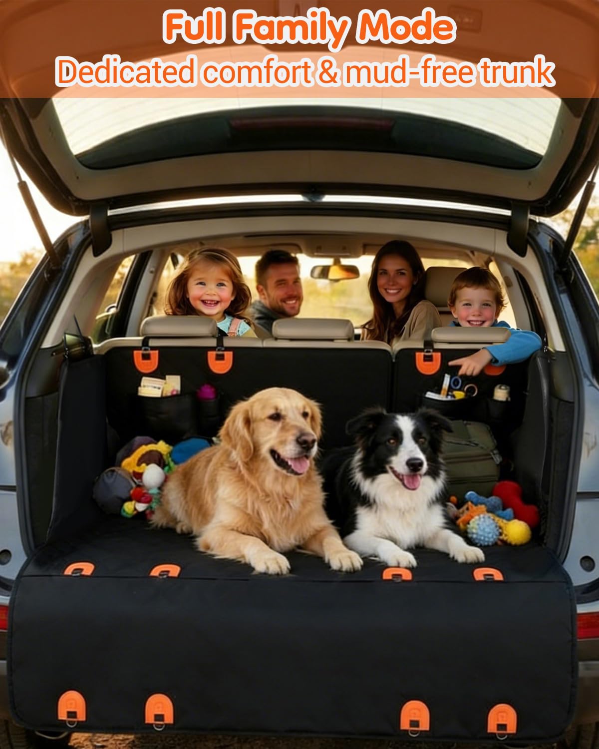 IceFun hamaca-perro-coche-2-en-1-convertible, facilita entrar y salir de perros grandes.