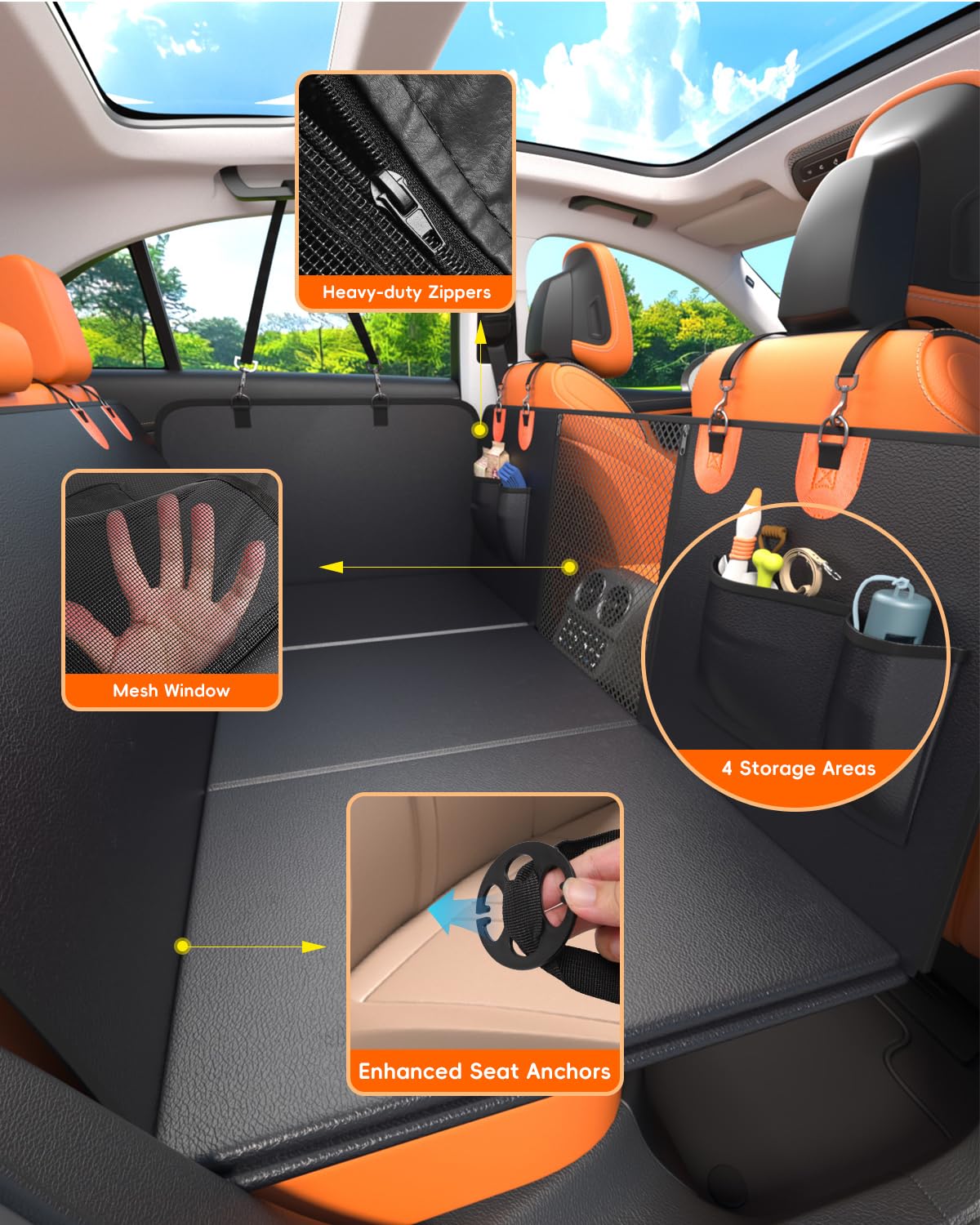 IceFun medidas-51x24-pulgadas: ajuste universal para sedanes, SUVs y camiones.
