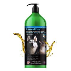 Iceland Pure Sardina Anchova Oil: botella con bomba para dosis precisas.