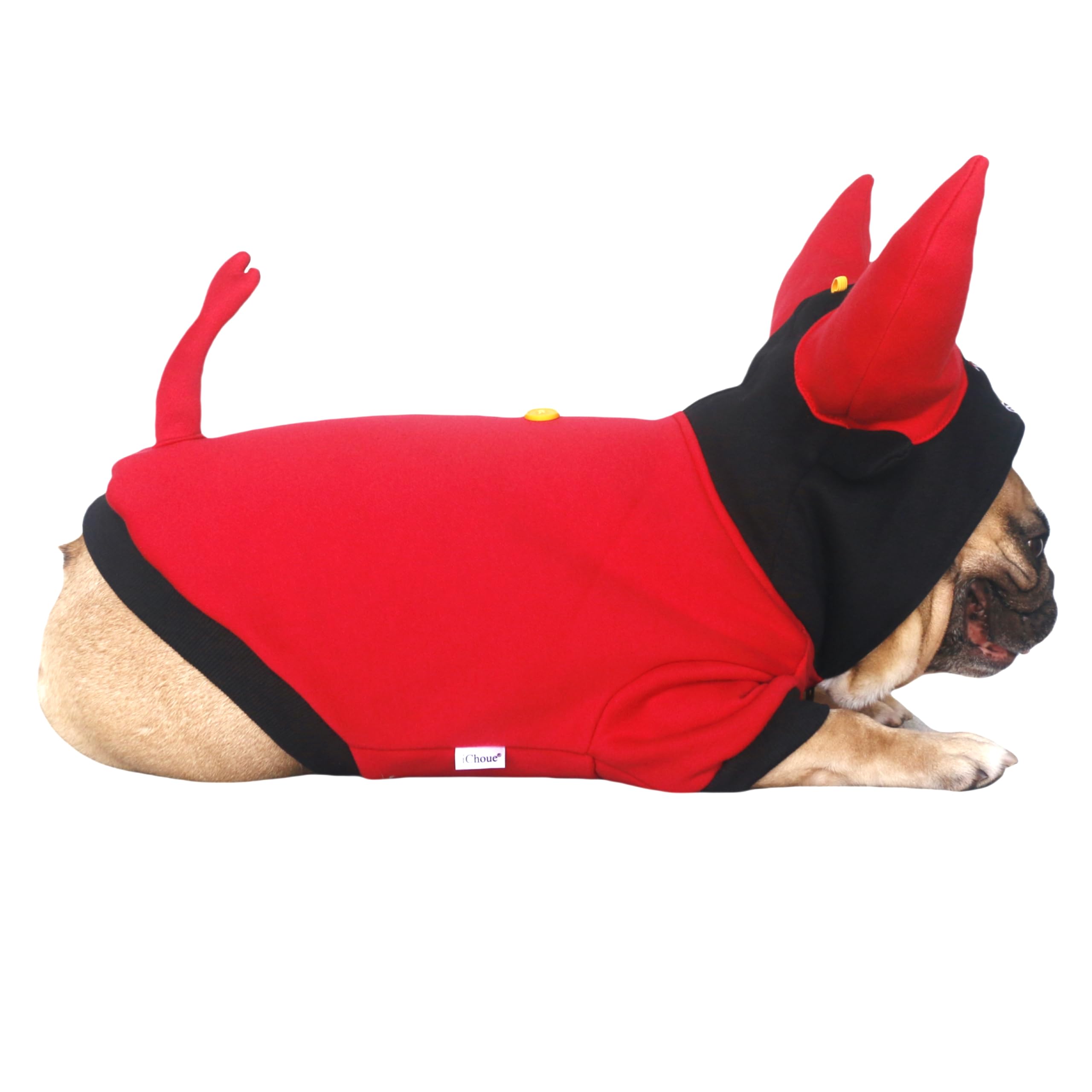 iChoue sudadera con capucha para perro bulldog francés ofrece calidez invernal