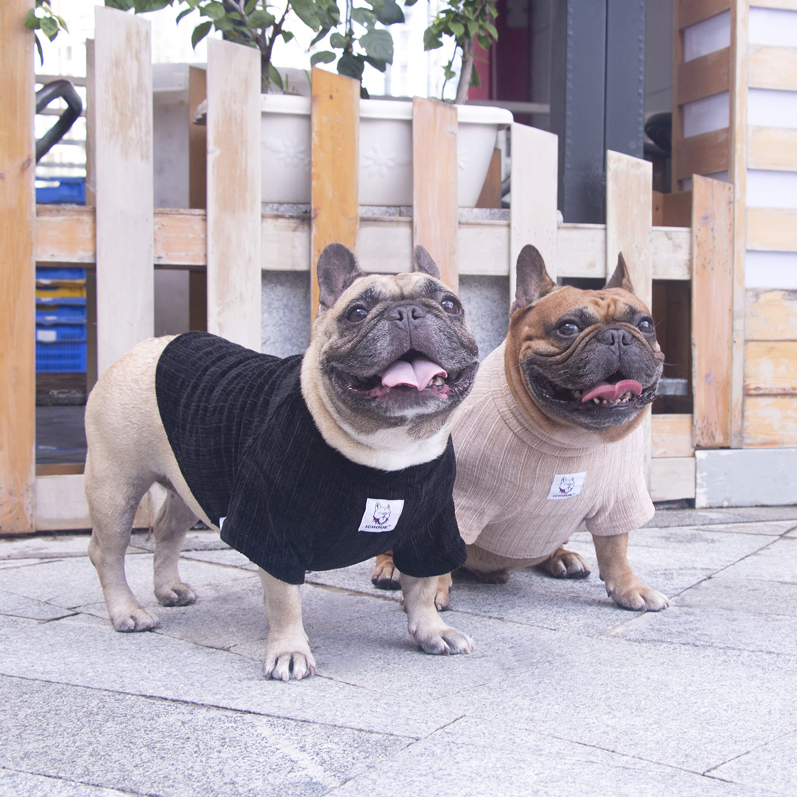 iChoue sudadera para perro lavable a máquina en frío, fácil cuidado.