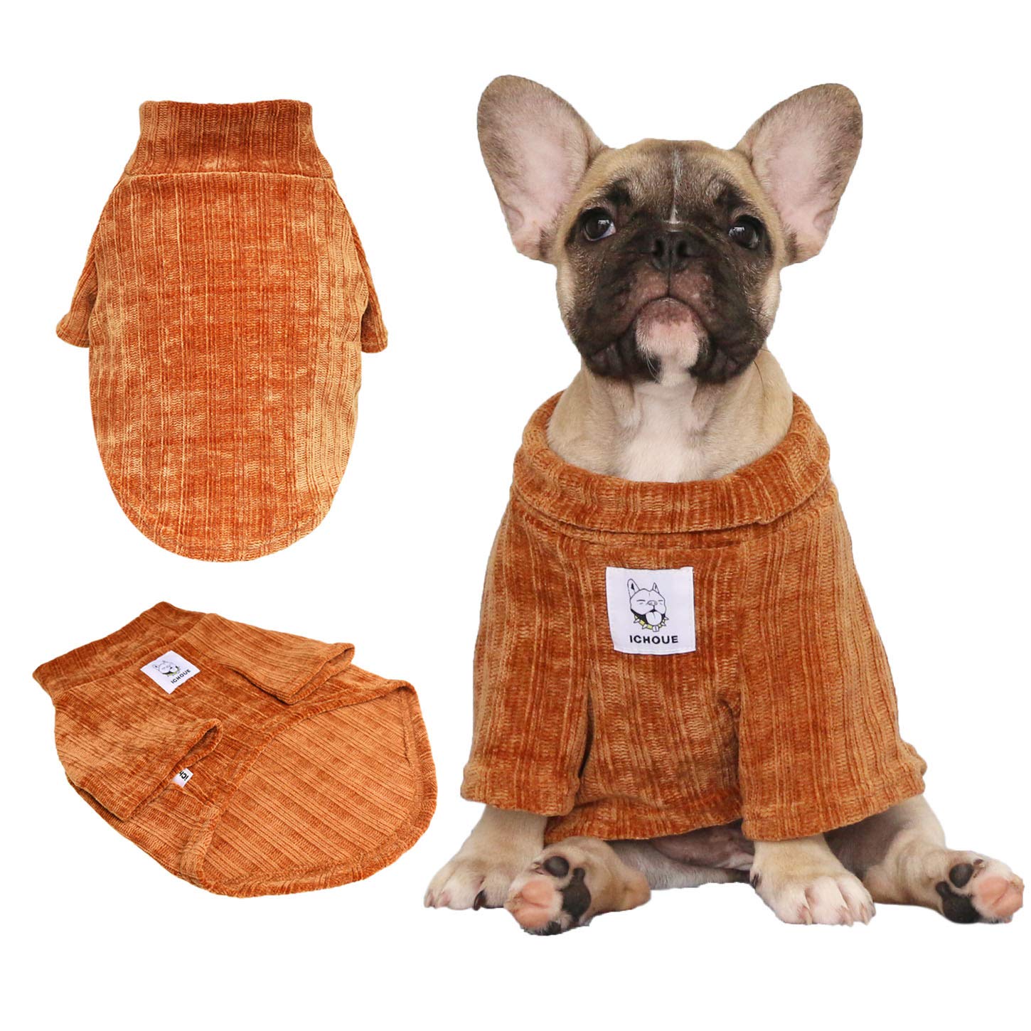 iChoue sudadera para perro, guía de tallas para ajuste cómodo.