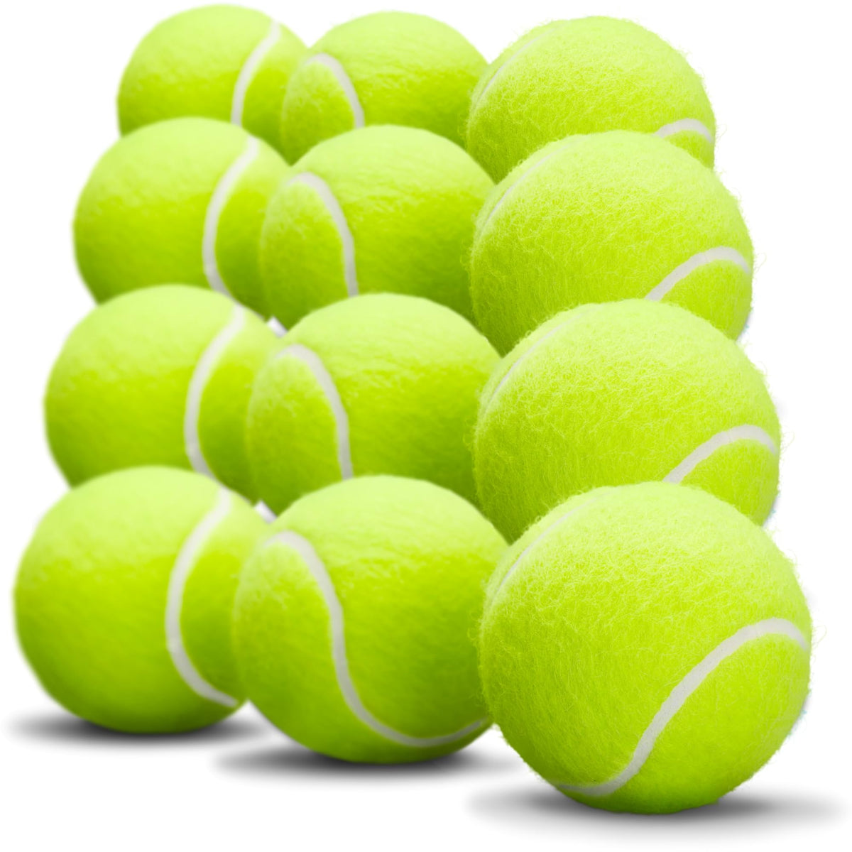 Iconikal pelotas de tenis para perros pequeños, verde, ideales para juegos de traer y explorar