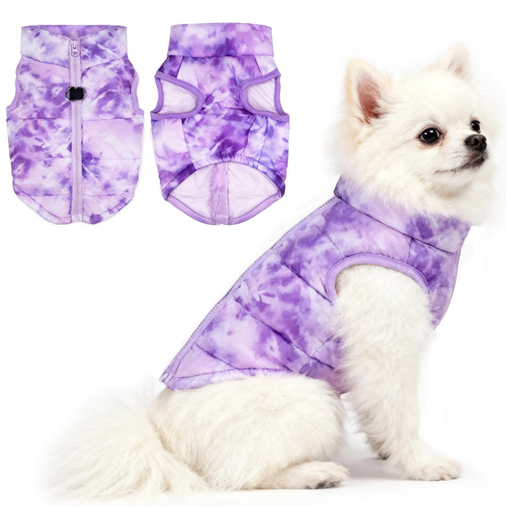 Idepet abrigo con arnés ancla y patchwork acolchado para mascotas