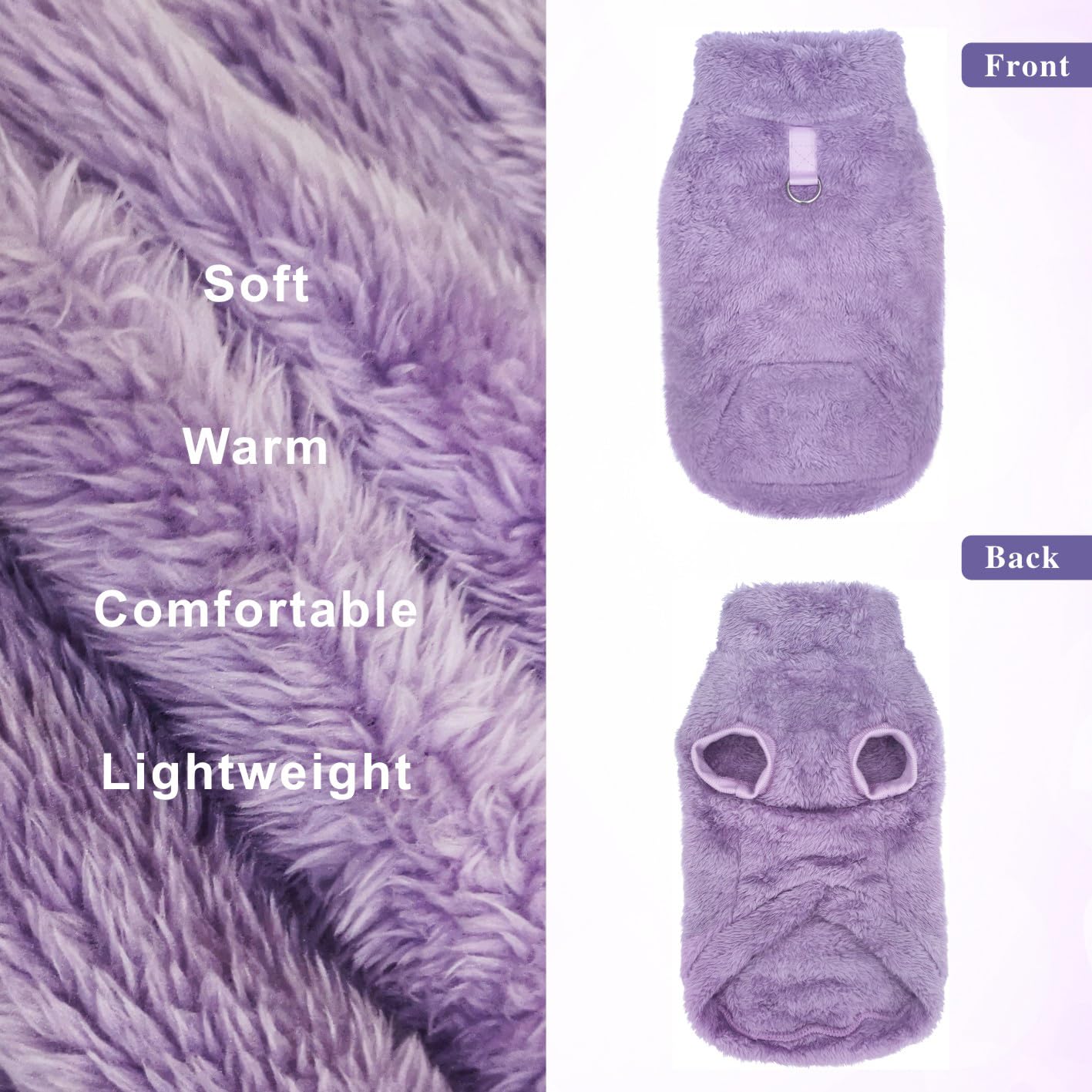 Idepet chaleco fleece con bolsillo, lleva snacks o documentos