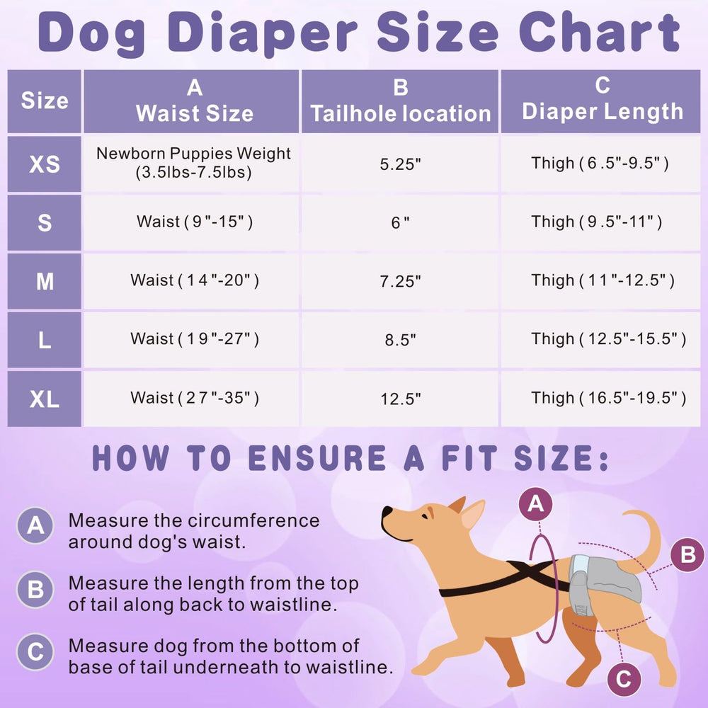 Idepet pañales para perro hembra, capa absorbente interior para mayor absorción