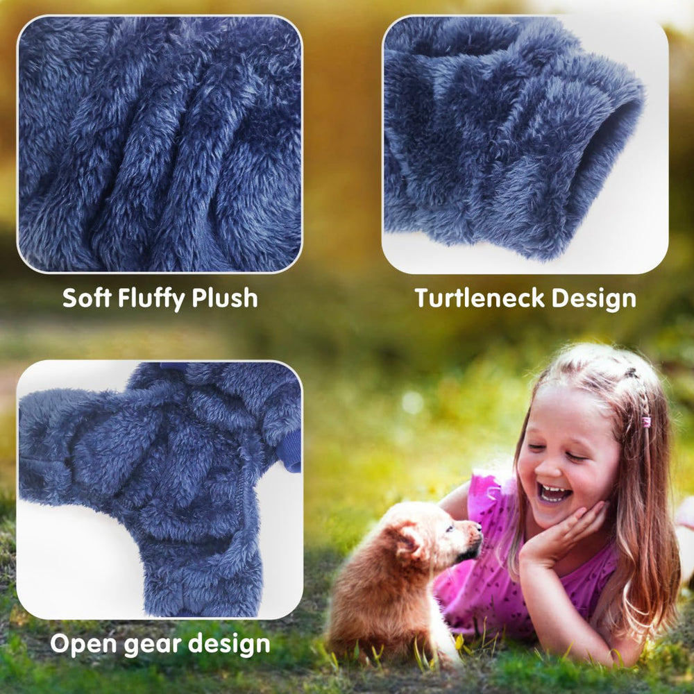 Idepet pijama para perro invierno, brinda calor ligero para paseos cortos.