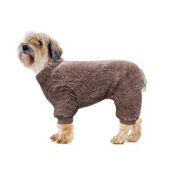 Idepet Velvet Pijamas para mascota, diseño cuatro patas que cubre más.