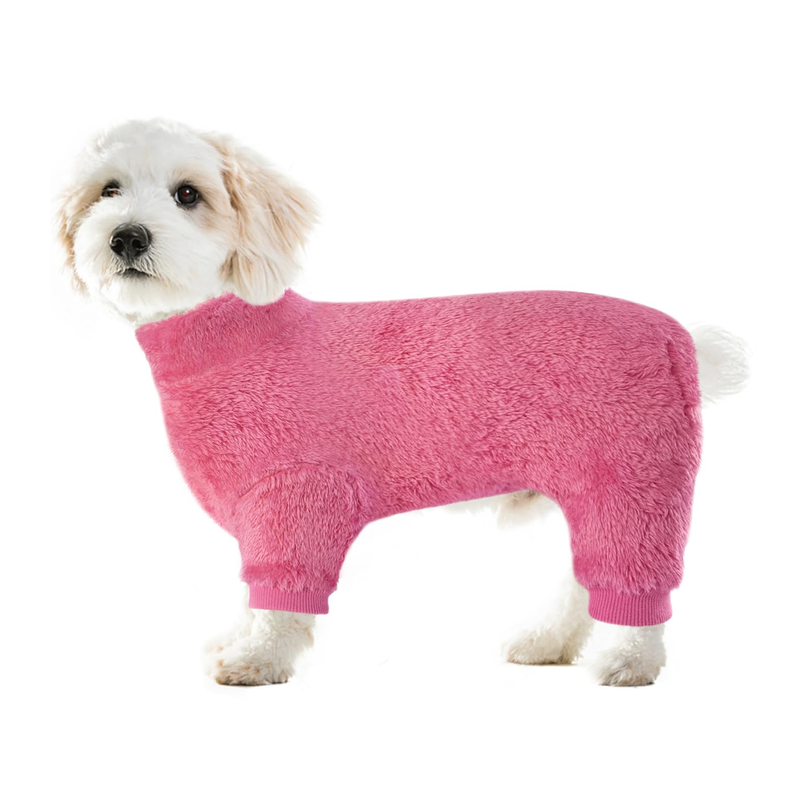 Idepet pijamas Velvet para perros, detalle de felpa suave para tacto cálido
