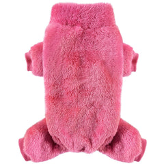 Idepet pijamas Velvet para perros, vista frontal, ideal para abrigar en climas fríos