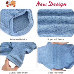 Idepet prenda de invierno para perros chihuahua miniatura, azul ideal para salidas.