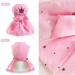 Idepet vestido con lazo decorativo, añade encanto para celebraciones y salidas.