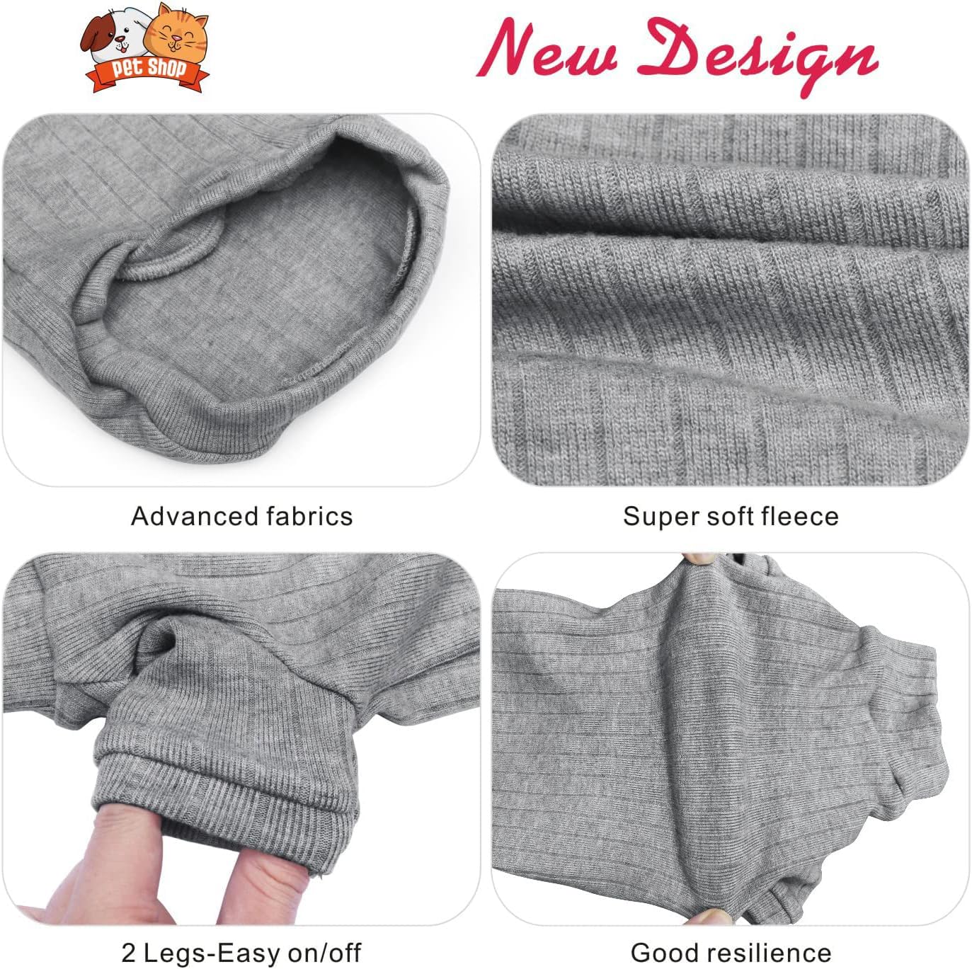 Idepet Sphynx Sweater, ajuste del cuerpo, comodidad.