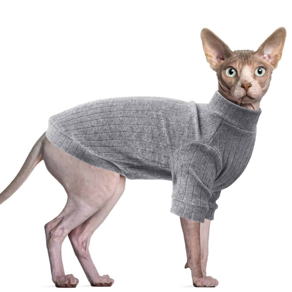Idepet Sphynx Sweater, frente, cómodo para piel sensible.