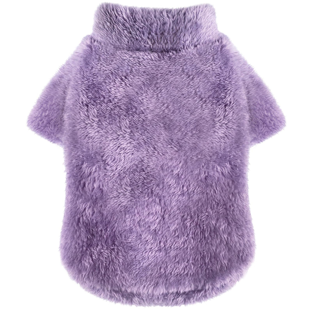 Idepet sudadera para perro con forro polar, vista frontal, calidez para paseos.