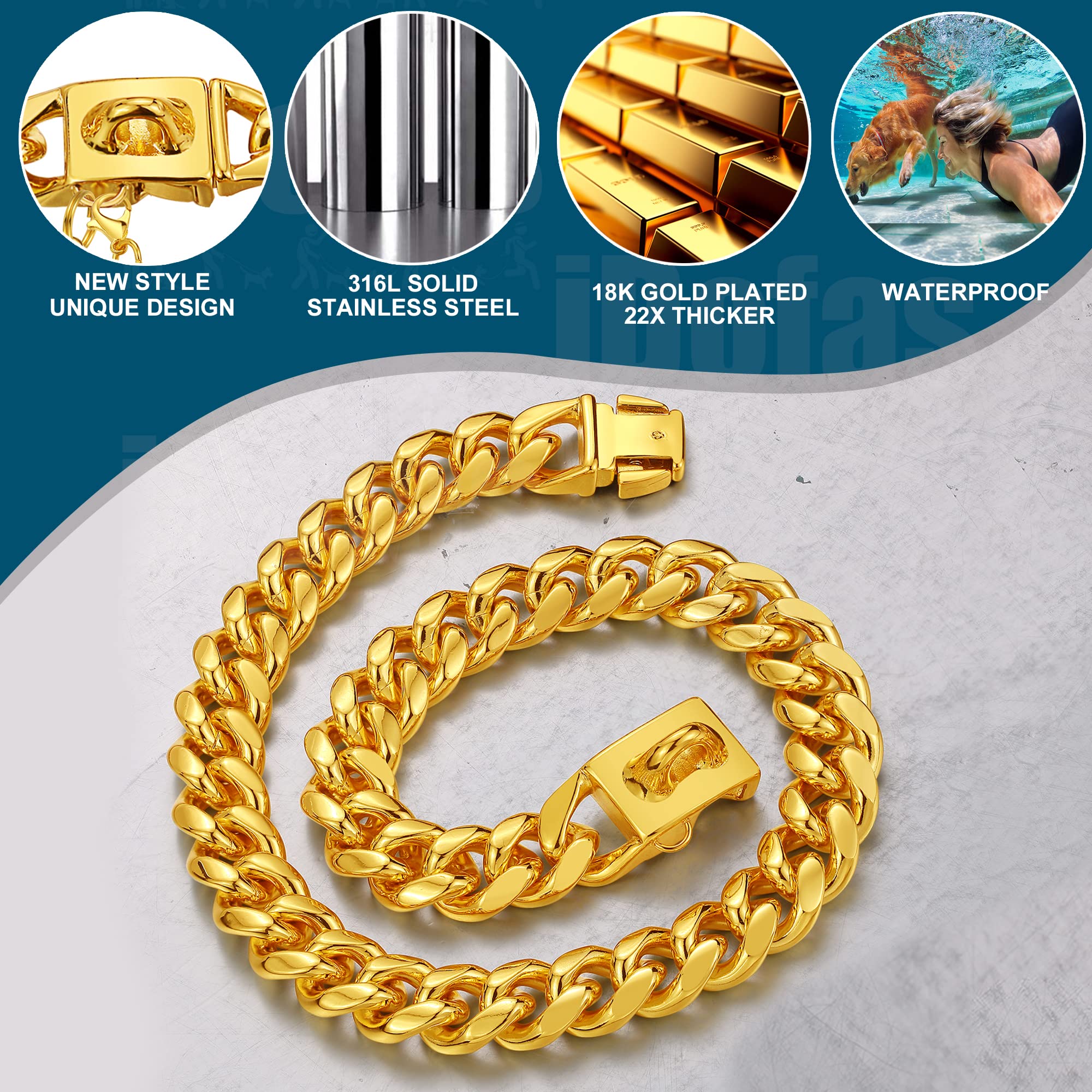 iDofas collar con etiqueta para perro y campana, identificación con estilo