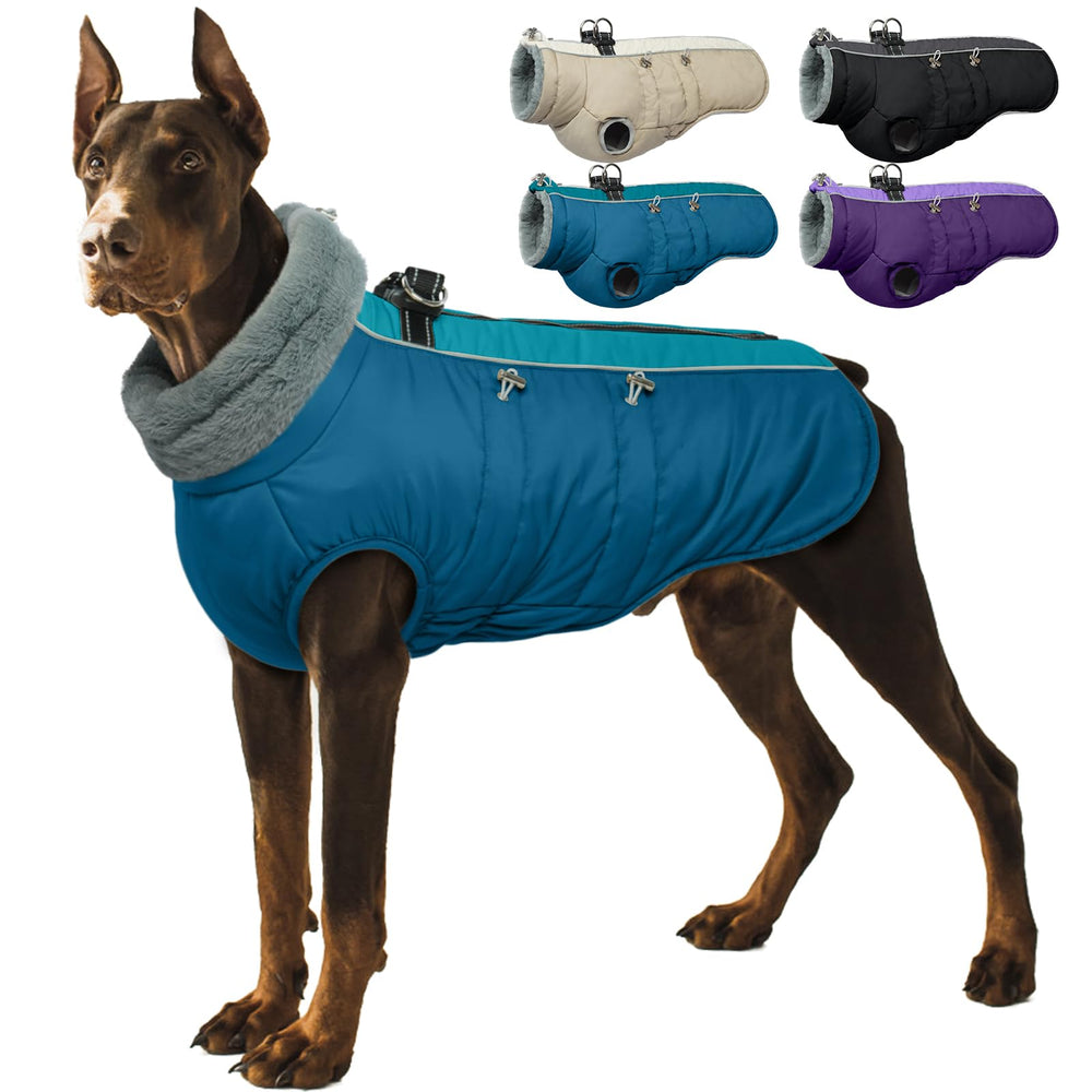IDOMIK chaleco para perro vista frontal cálido para días fríos