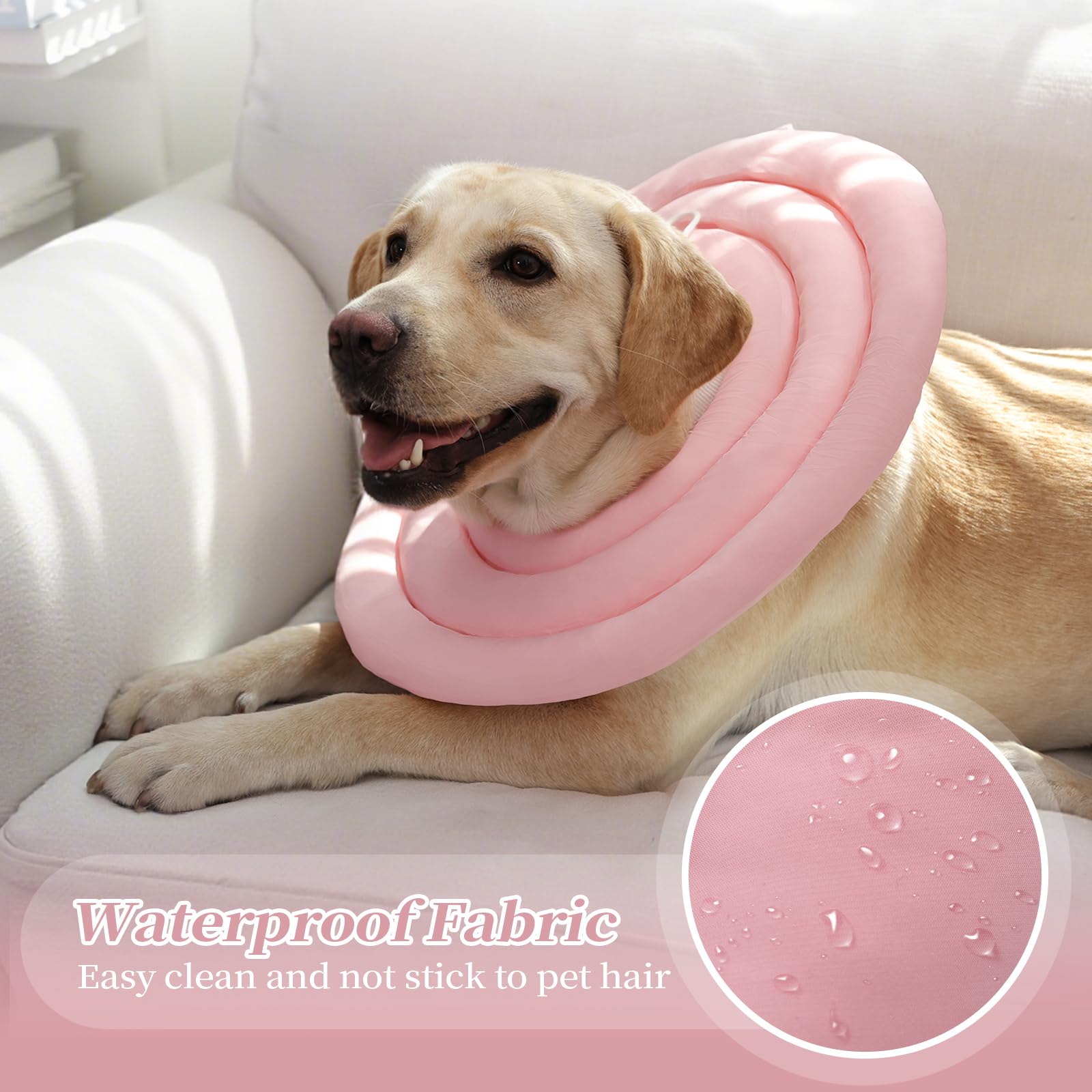 IDOMIK collar-dona-acolchado, descanso suave para dormir.