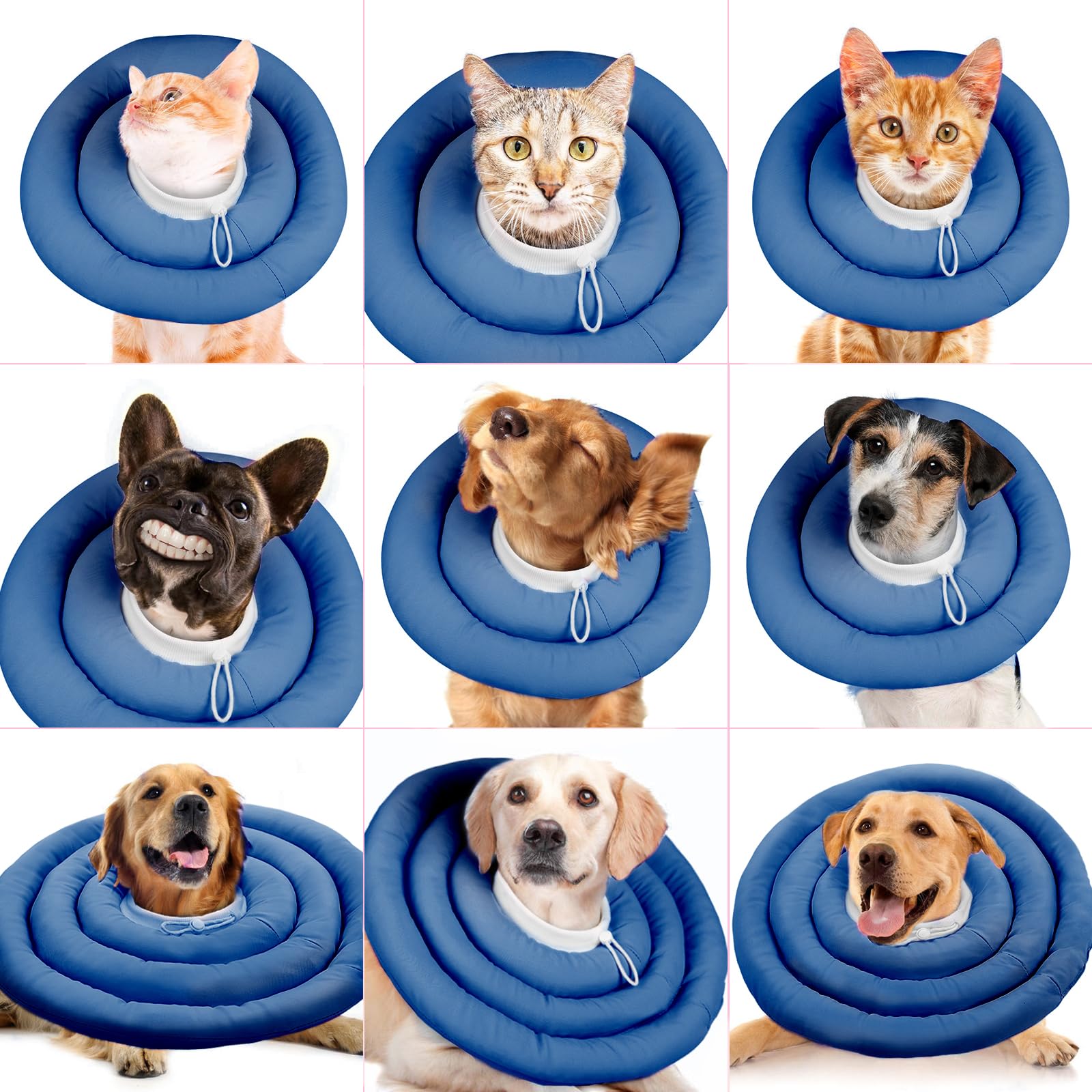 IDOMIK collar para diversos tamaños facilita elegir para perros y gatos.