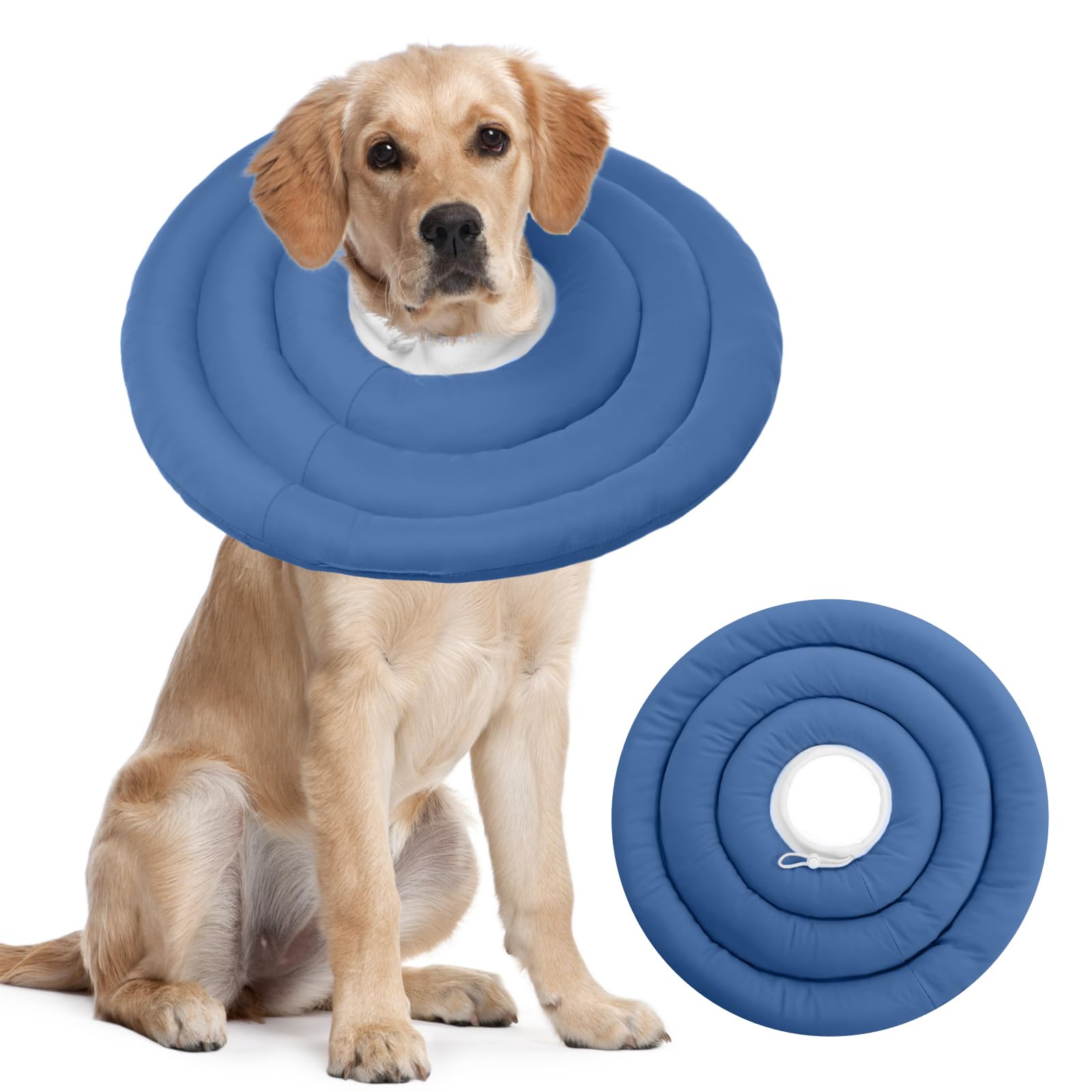 IDOMIK collar perro recuperación suave protege la herida sin restringir movimiento.