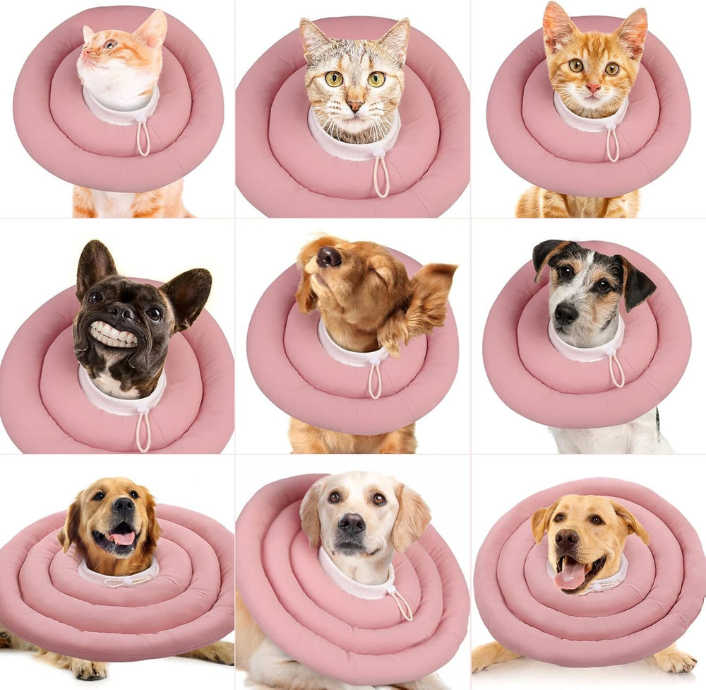 IDOMIK collar-rosa-suave-diseño, apariencia atractiva para mascotas.