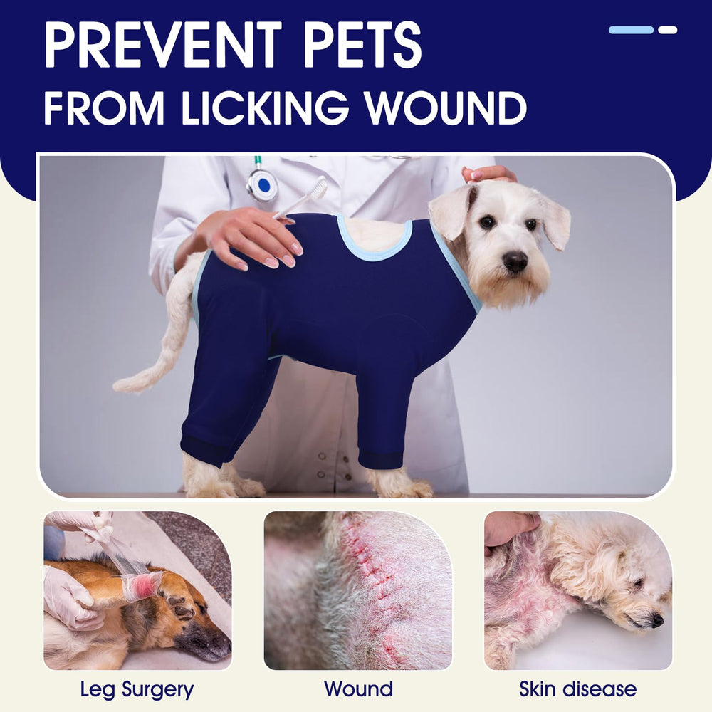 IDOMIK traje de recuperación para perros ajuste cuello y pecho: personaliza el torso.