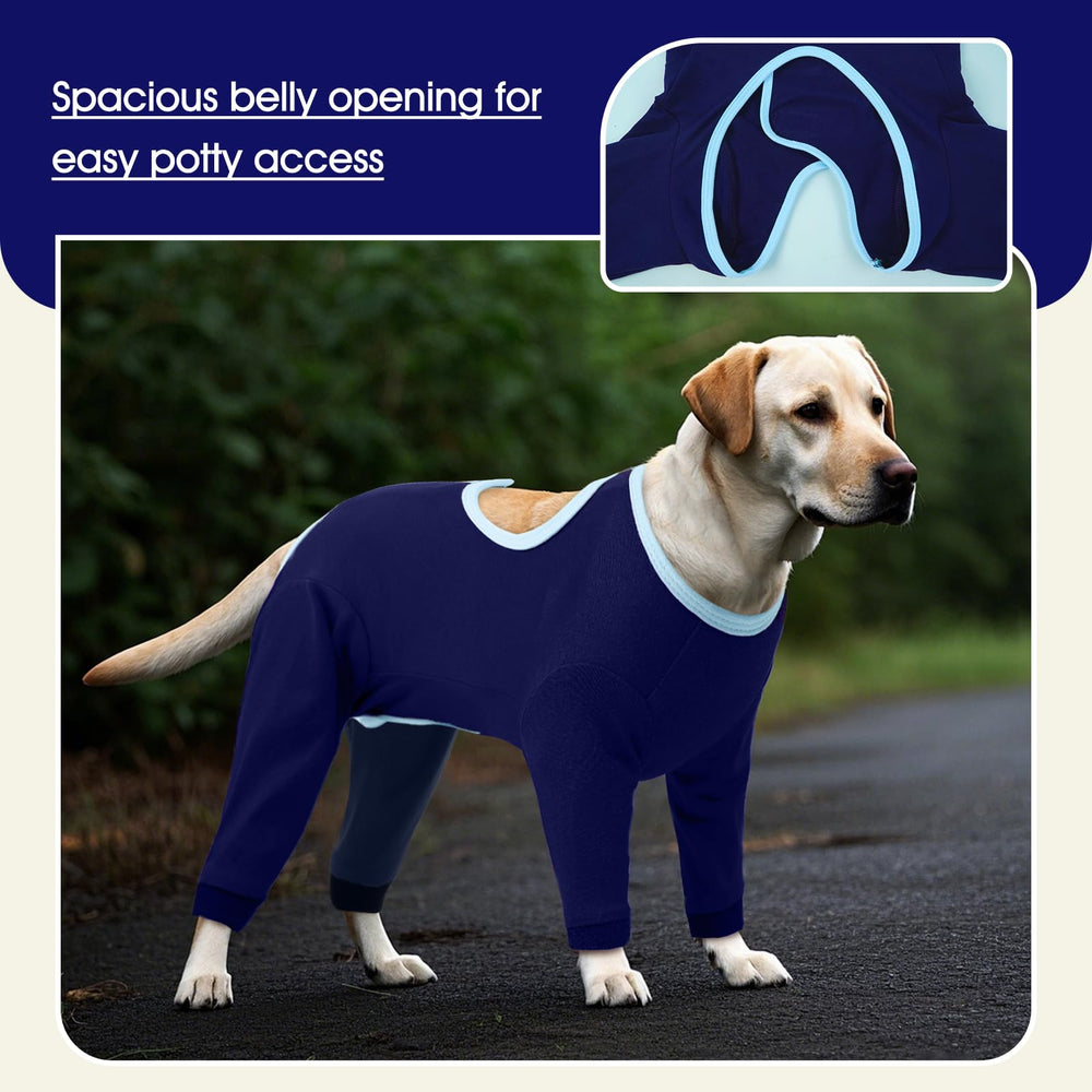 IDOMIK traje de recuperación para perros diseño cuatro patas: movimiento sin restricciones.