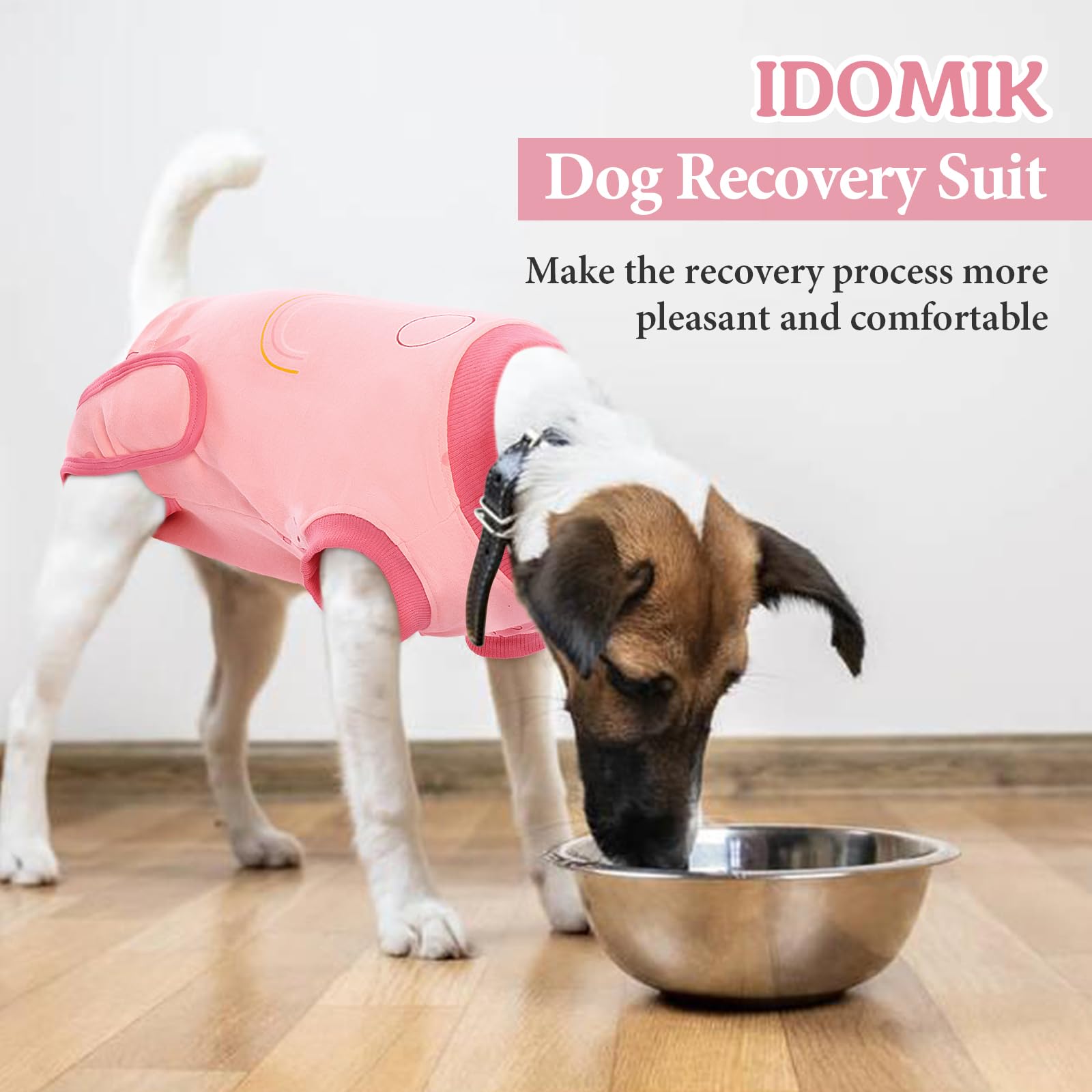 IDOMIK Dog Recovery Suit lavable a máquina: suave y cómodo tras lavados repetidos