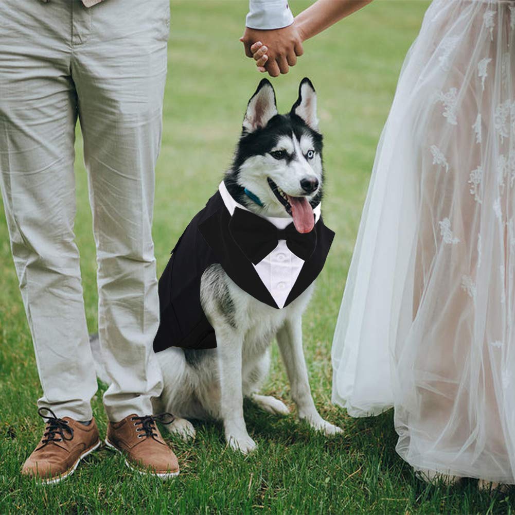IDOMIK Esmoquin para perro: conjunto formal versátil para múltiples ocasiones.