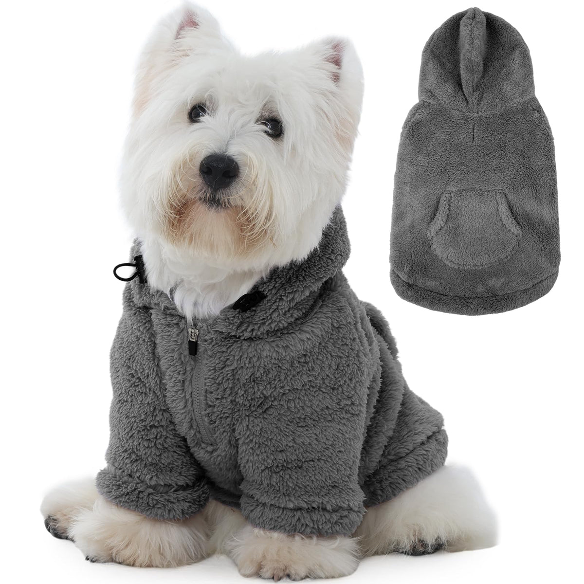 IDOMIK sudadera para perro con capucha ajustable para días fríos