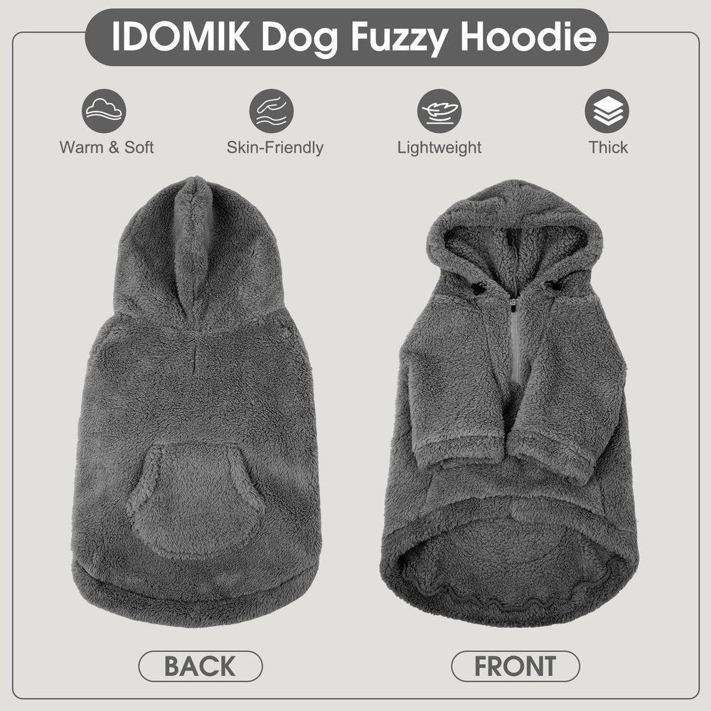 IDOMIK forro de felpa suave en sudadera canina para mayor comodidad