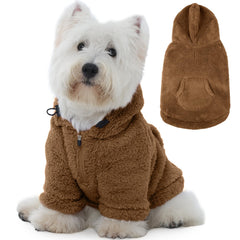 IDOMIK sudadera para perro con capucha ajustable, ideal para que el perro se sienta cálido y cómodo.